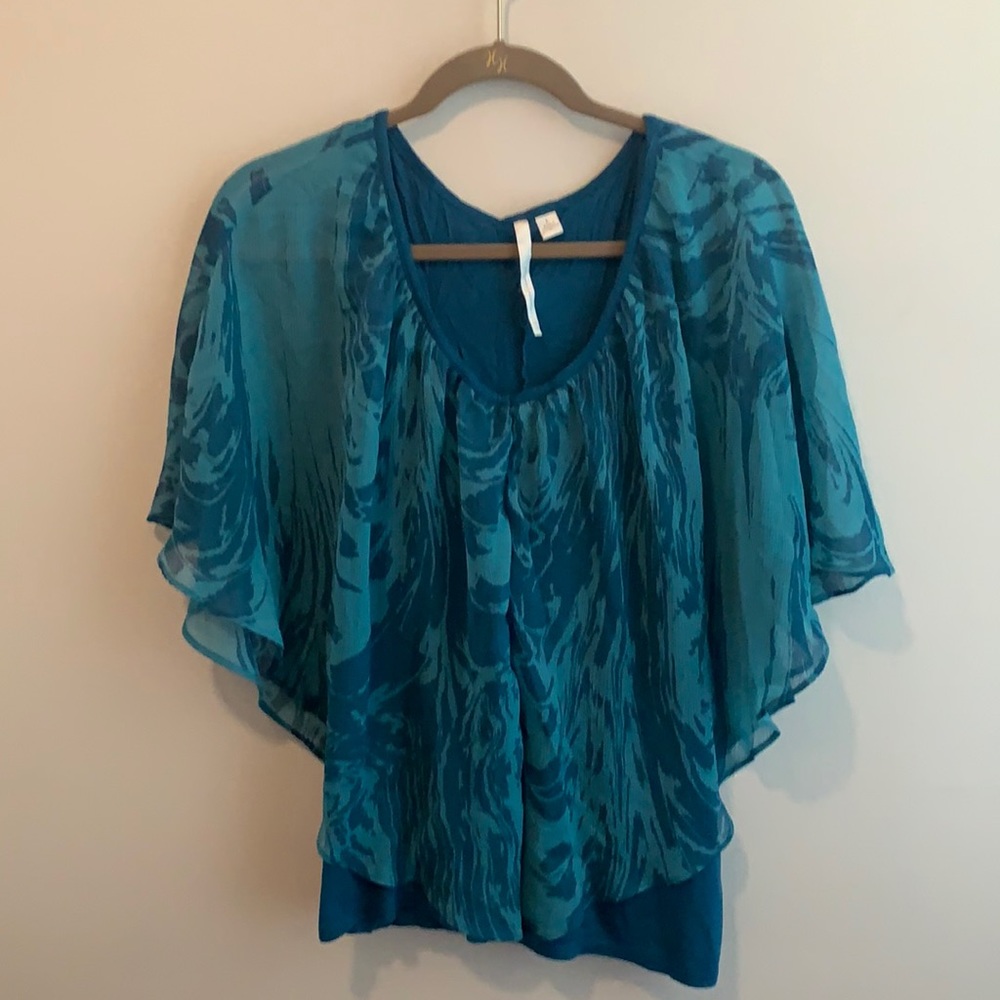 Flowy Teal Top